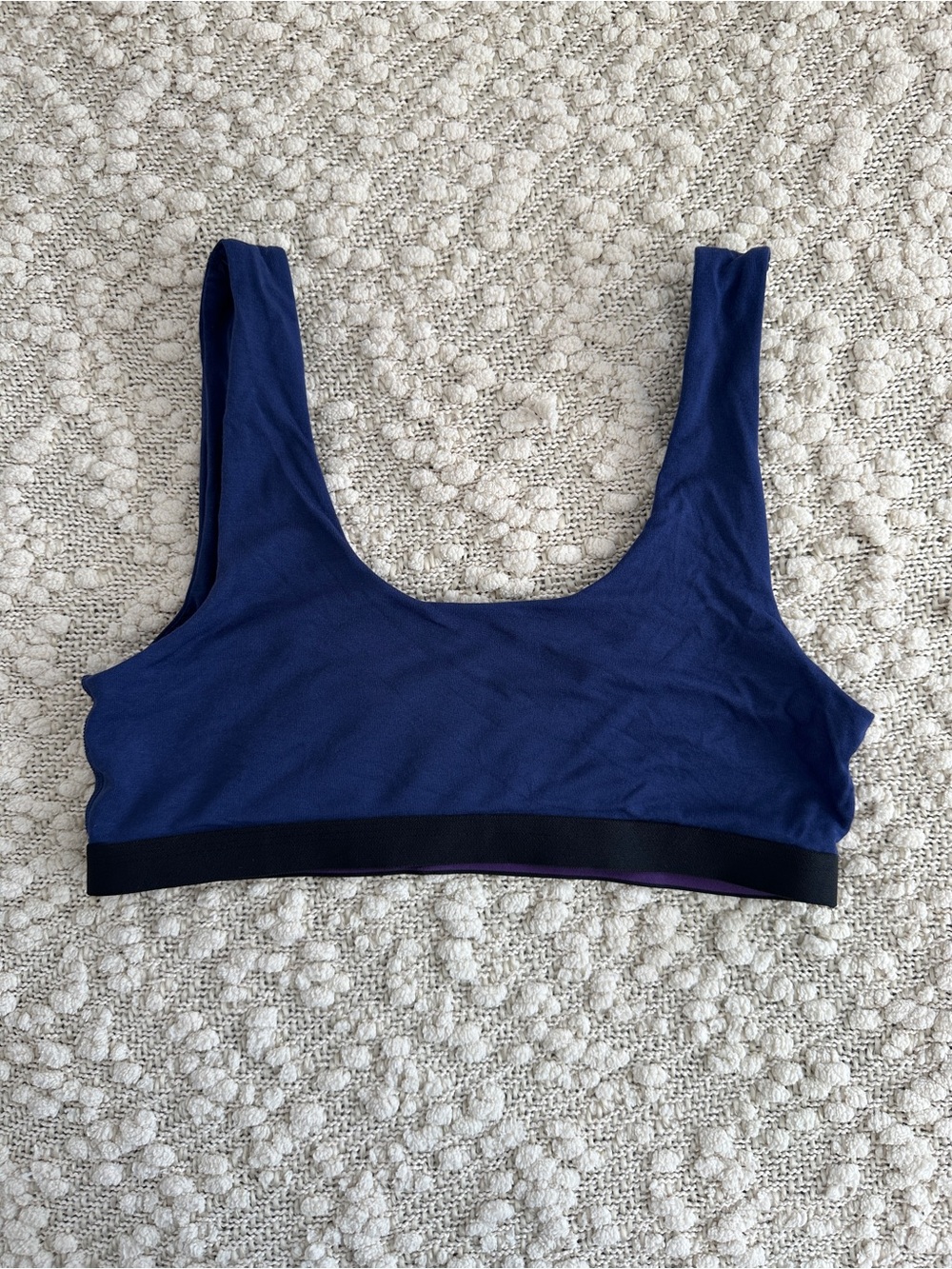 MeUndies Womens Medium Blue UltraModal Core Scoop Neck Wireless Bralette